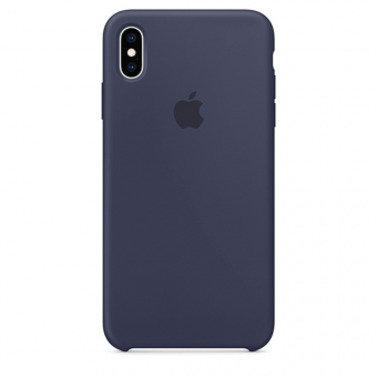 Apple IPhone XS Max éjkék szilikon tok, gyári