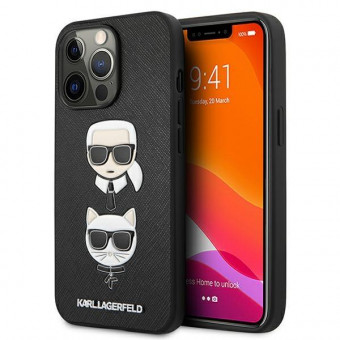 Karl Lagerfeld szilikon tok iphone 13 Pro, iphone 13, fekete kemény tok