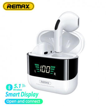 Remax TWS-10+ bluetooth headset fehér