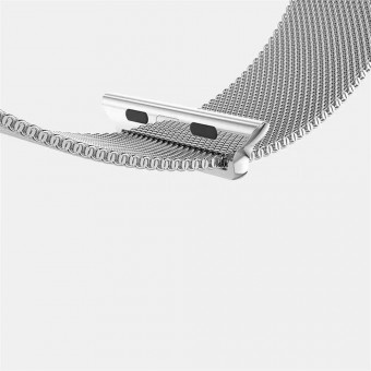 Apple Watch fém szíj, milánói stílus, 40/38 mm, zöld
