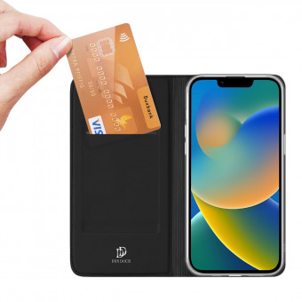Dux Ducis könyvtok, iphone 14 fekete