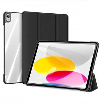 Dux Ducis fekete Smart Flip tok, ipad 10.2 2022 10.gen