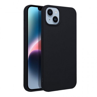 Szilikon tok, matt, iPhone 14 Pro Max fekete