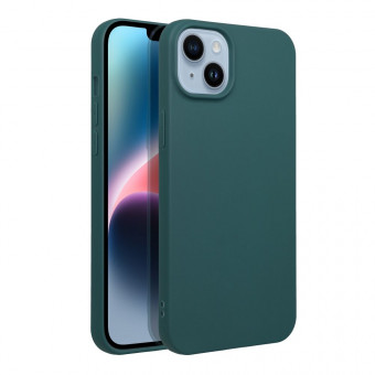 Szilikon tok, matt, iPhone 14 Pro Max sötétzöld