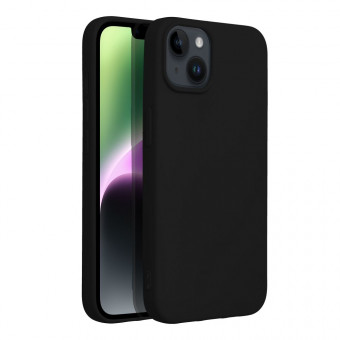 Szilikon tok, iPhone 14, fekete