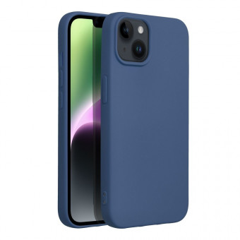 Szilikon tok, iPhone 14, kék
