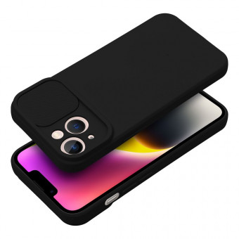 Slide tok, iPhone 14 Pro Max, kamera védős, fekete