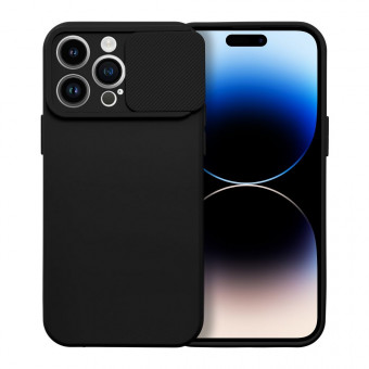 Slide tok, iPhone 14 Pro Max, kamera védős, fekete