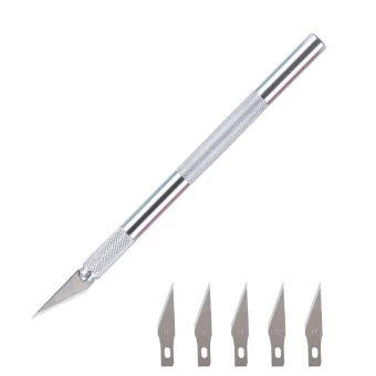 Precíziós penge cserélhető fejjel + 5db penge TE-10
