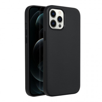 iPhone 12 Pro Max Magsafe tok, bőr, fekete
