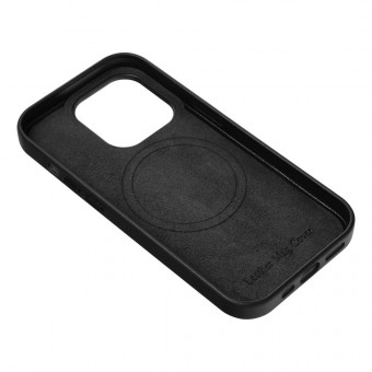 iPhone 12 Pro Max Magsafe tok, bőr, fekete