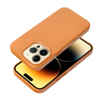 iPhone 14 Pro Max Magsafe tok, bőr, narancs