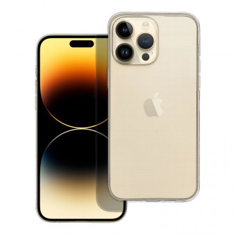 Átlátszó szilikon tok, iPhone 15 Pro Max, kamera védővel, 2 mm