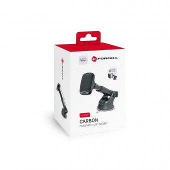 FORCELL CARBON H-CT327 mágneses autós tartó, szélvédőre