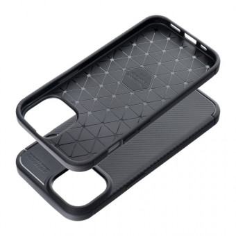 Carbon Permium tok iPhone 15 Pro fekete