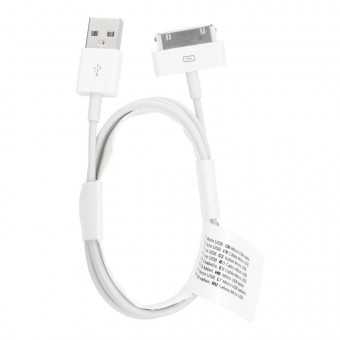 USB kábel 30-pin, 1m, fehér ECO