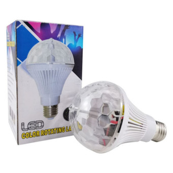 Disco LED izzó Mini Party fény RGB forgó E27 LBCRL 