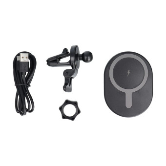 Autós tartó induktív töltéssel, MagSafe kompatibilis 15W D8 fekete