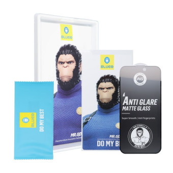 Blueo Mr. Monkey Glass 5D iPhone 15 Pro Max (Strong Matte HD)