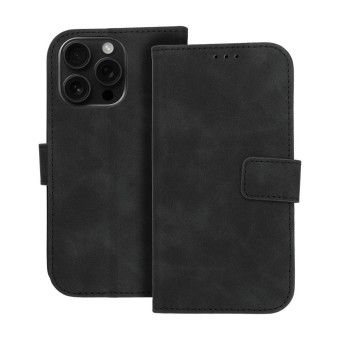 Tender könyvtok iPhone 16 Pro fekete