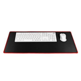 Gaming egérpad, fekete, 700*300*2mm piros szegéllyel