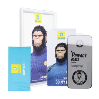 Blueo Mr. Monkey Glass 5D iPhone 16 Pro Max (Privacy)