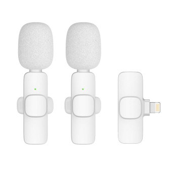 Vezeték nélküli Lavalier mikrofon szett 2db Lightning