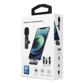 Vezeték nélküli Lavalier mikrofon szett 2db Lightning