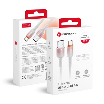 Forcell F-Energy kábel USB A - USB C QC4.0 3A 66W Gradient 1 m C352