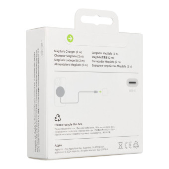 Apple iPhone magsafe töltő 25W Qi MX6Y3ZM/A A3250 2m