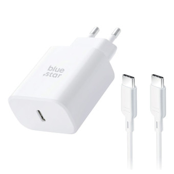 Blue Star töltő USB C QC4.0 PD 3A 35W + kábel USB C 1m TFB-TC-25WPD