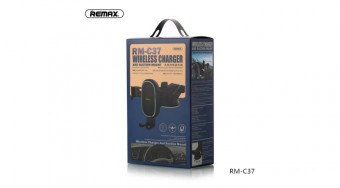Remax Autós C37 tartó vezeték nélküli töltéssel szélvédőre, műszerfalra B