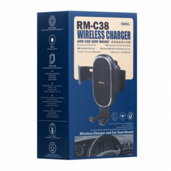 Remax Autós C38 tartó vezeték nélküli töltéssel szellőzőbe