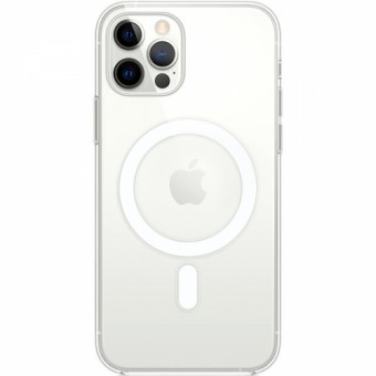 Magsafe képes, szilikon tok, átlátszó, iphone 12 / 12 Pro