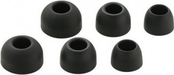 Szilikon gumiharang fülhallgatóhoz, 3 méret, fekete